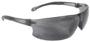 Safety Glasses, Body Armor 1800 Series, Smoke Frame, Smoke Lens - Latex, Supported